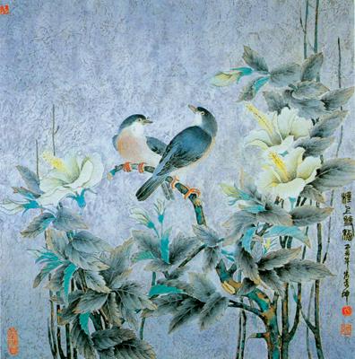 传统花鸟画技法解析 疏密关系