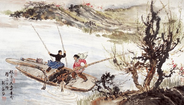 徐风作《罱河泥》