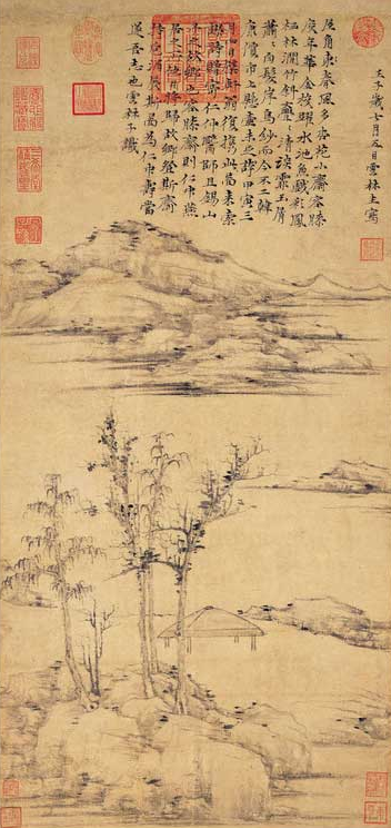 倪瓒 容膝斋图